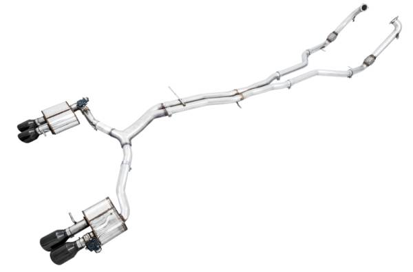 AWE Tuning - AWE Tuning 3025-43046 AWE Tuning Audi B9 S5 Sportback SwitchPath Exhaust - Non-Resonated (Black 102mm Tips)