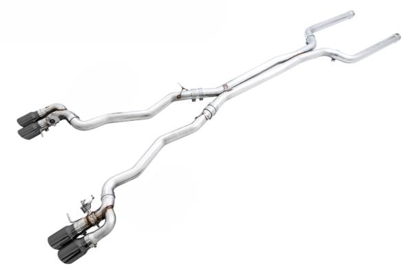AWE Tuning - AWE Tuning 3025-43066 AWE Tuning 18-19 BMW F90 M5 SwitchPatch Cat-Back Exhaust- Black Diamond Tips