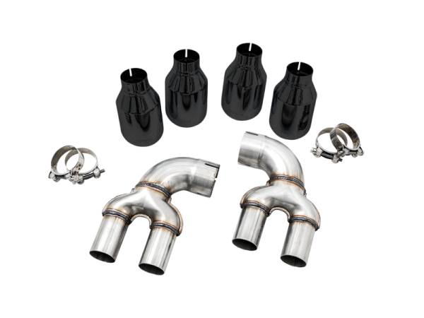 AWE Tuning - AWE Tuning 3810-43020 AWE Tuning 2019+ BMW M340i (G20) OE-Config-To-Quad Tip Conversion Kit - Diamond Black Tip