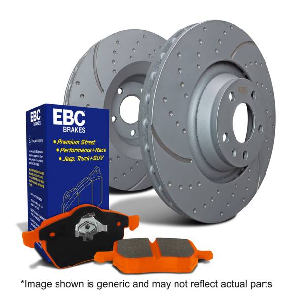 EBC - EBC Brakes S8KF1282 EBC S8 Brake Pad and Rotor Kit - Fits 2012-2018 Mercedes-Benz ML350, GLE350