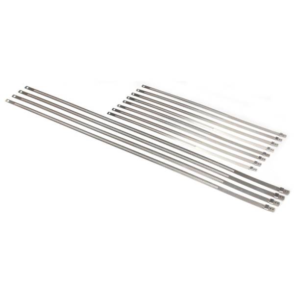 DEI - DEI 10216 DEI Stainless Steel Positive Locking Tie Eight 1/4in (7mm) x 9in and Four 7mm x 20in