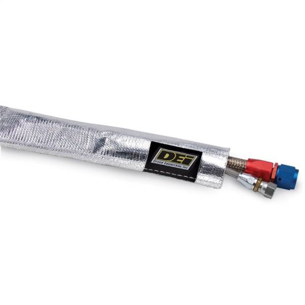 DEI - DEI 10420 DEI Heat Sheath 1-1/2in I.D. x 3ft - Aluminized Sleeving - Sewn Edge