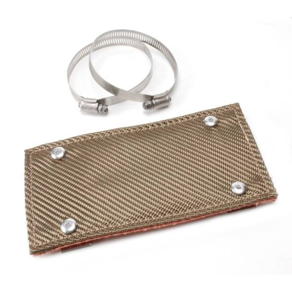DEI - DEI 10453 DEI Pipe Shield w/Stainless Steel Clamps - 4in x 8in - Titanium