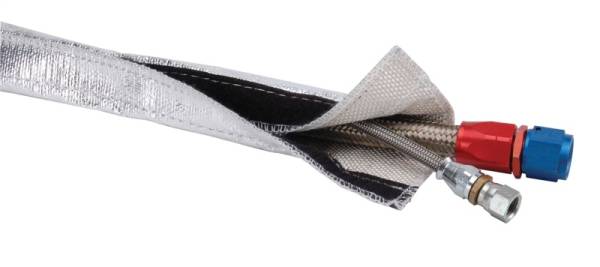 DEI - DEI 10457 DEI Heat Shroud 3/4in I.D. x 3ft - Aluminized Sleeving - Hook and Loop Edge