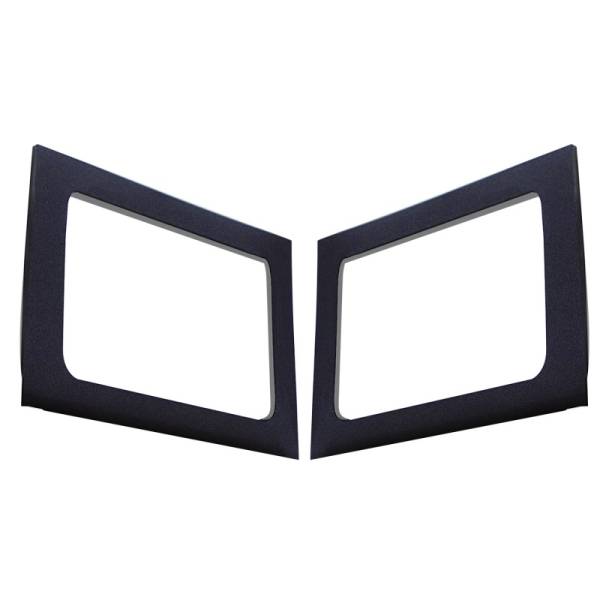 DEI - DEI 50149 DEI 11-18 Jeep Wrangler JK 4-Door Boom Mat Rear Side Window Trim - 2 Piece - Black