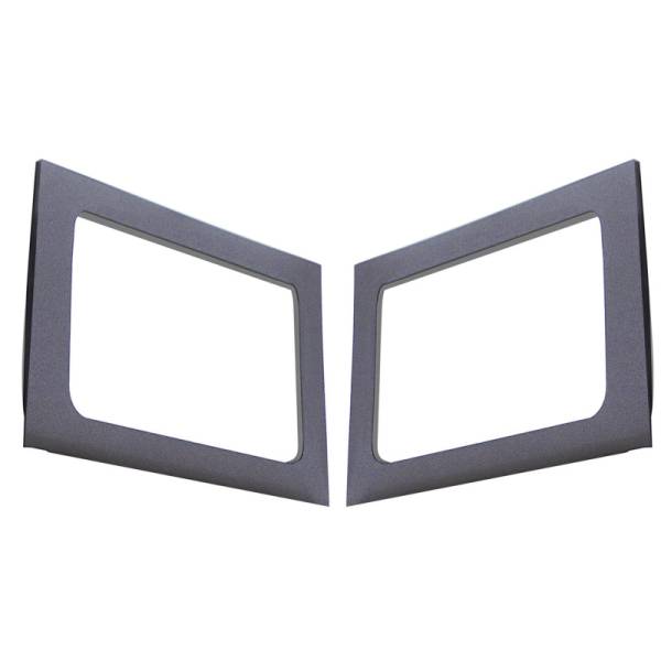 DEI - DEI 50150 DEI 11-18 Jeep Wrangler JK 4-Door Boom Mat Rear Side Window Trim - 2 Piece - Gray