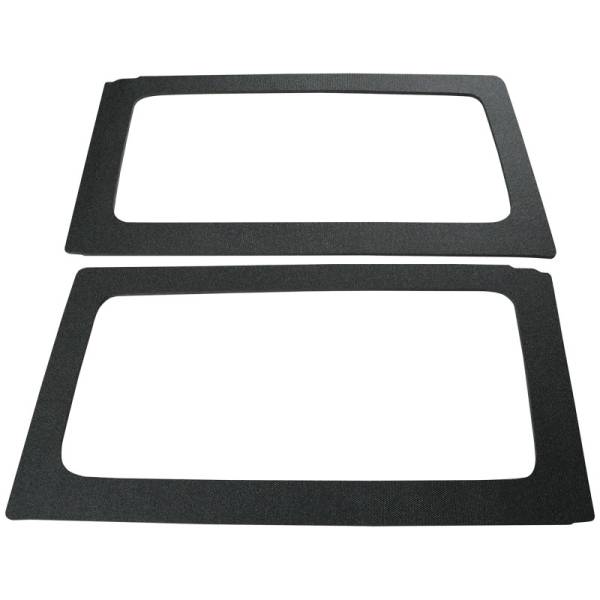 DEI - DEI 50152 DEI 11-18 Jeep Wrangler JK 2-Door Boom Mat Rear Side Window Trim - 2 Piece - Black