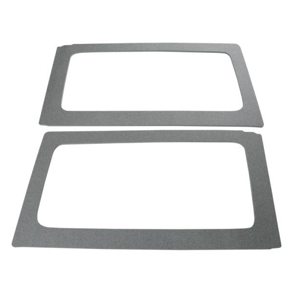 DEI - DEI 50153 DEI 11-18 Jeep Wrangler JK 2-Door Boom Mat Rear Side Window Trim - 2 Piece - Gray