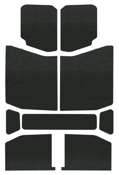 DEI - DEI 50168 DEI 18-23 Jeep Wrangler JL 4-Door Boom Mat Headliner - 9 Piece - Black