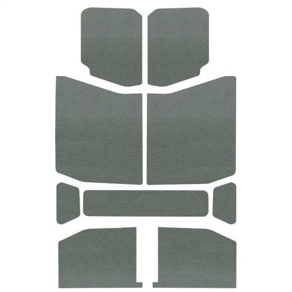 DEI - DEI 50169 DEI 18-23 Jeep Wrangler JL 4-Door Boom Mat Headliner - 9 Piece - Gray