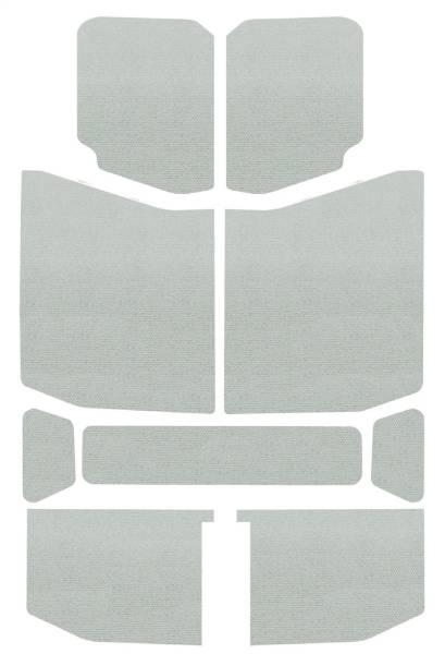 DEI - DEI 50170 DEI 18-23 Jeep Wrangler JL 4-Door Boom Mat Headliner - 9 Piece - White