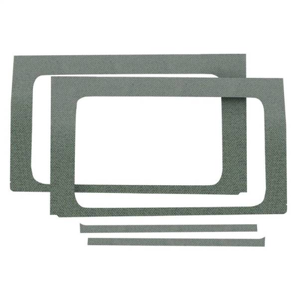 DEI - DEI 50174 DEI 18-23 Jeep Wrangler JL 4-Door Boom Mat Rear Side Window Trim - 4 Piece - Gray