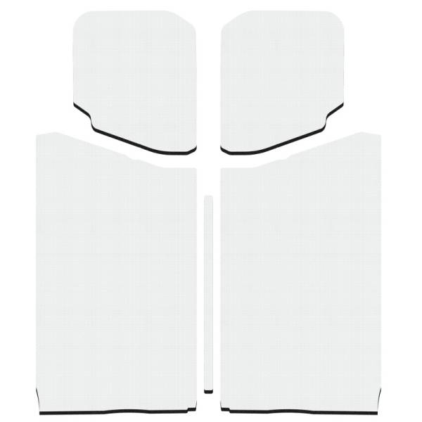 DEI - DEI 50190 DEI 18-23 Jeep Wrangler JL 2-Door Boom Mat Headliner - 5 Piece - White