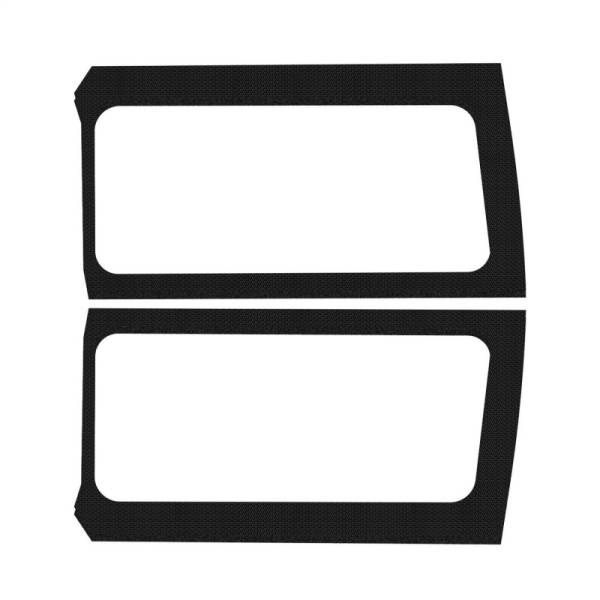 DEI - DEI 50268 DEI 18-23 Jeep Wrangler JL 2-Door Boom Mat Rear Side Window Trim - 2 Piece - Black