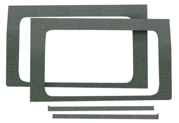 DEI - DEI 50269 DEI 18-23 Jeep Wrangler JL 2-Door Boom Mat Rear Side Window Trim - 2 Piece - Gray