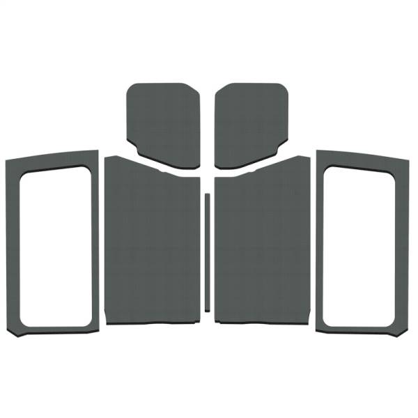 DEI - DEI 50281 DEI 18-23 Jeep Wrangler JL 2-Door Boom Mat Complete Headliner Kit - 7 Piece - White