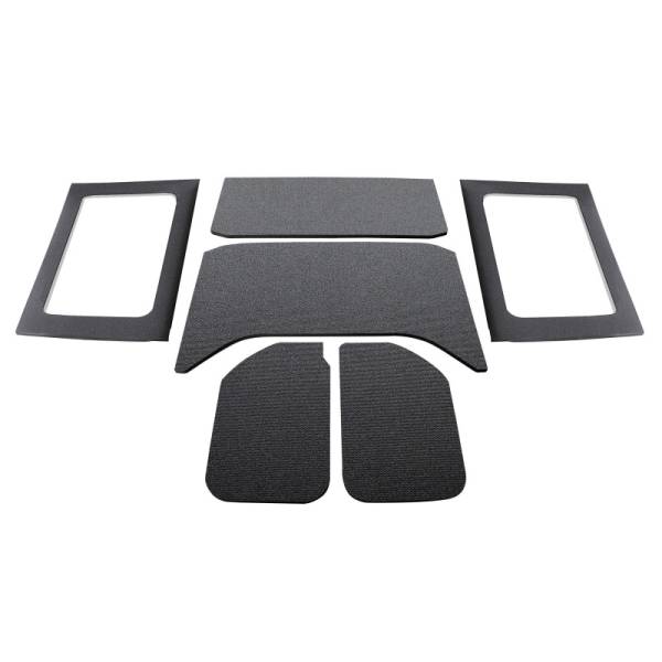 DEI - DEI 50290 DEI 11-18 Jeep Wrangler JK 4-Door Boom Mat Complete Headliner Kit - 6 Piece - Black