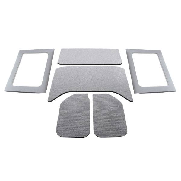 DEI - DEI 50291 DEI 11-18 Jeep Wrangler JK 4-Door Boom Mat Complete Headliner Kit - 6 Piece - Gray