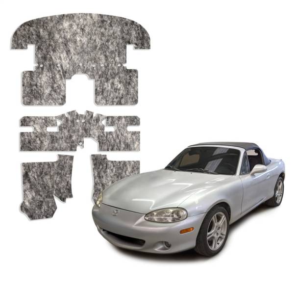 DEI - DEI 50295 DEI 90-05 Mazda Miata NA & NB Under Carpet Interior Insulation Kit - 1/2in Thick
