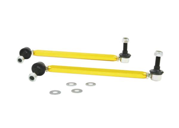 Whiteline - Whiteline KLC180-295 Whiteline 18-19 Kia Stinger Front Sway Bar Link Assembly Heavy Duty Adjustable Steel Ball