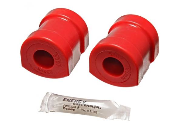 Energy Suspension - Energy Suspension 12.5101R Energy Suspension 92-99 BMW 318I/325i/328I Red 23mm Front Sway Bar Frame Bushings - Fits 1989-2002 BMW Z3, 535i, 540i