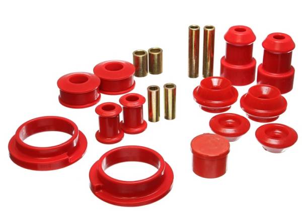 Energy Suspension - Energy Suspension 15.18101R Energy Suspension 85-92 Volkswagen Corrado (4 cyl only)/Golf II/GTI/Jetta II Red Hyper-Flex Master B - Fits 1985-1995 Volkswagen Jetta, Corrado