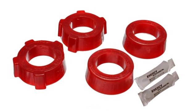 Energy Suspension - Energy Suspension 15.2109R Energy Suspension 69-78 Volkswagen (Air Cooled) Red Rear Spring Plate Bushing Set - Fits 1969-1978 Volkswagen Beetle, Super Beetle