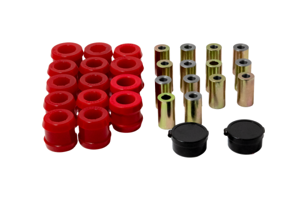 Energy Suspension - Energy Suspension 20.3104R Energy Suspension 17-22 Tesla Model 3/Y Rear Control Arm Bushing Set w/Rear Knuckle