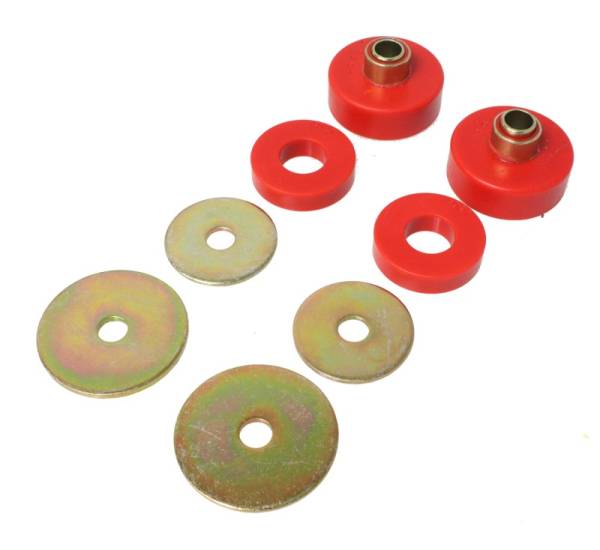 Energy Suspension - Energy Suspension 9.4101R Energy Suspension All Non-Spec Vehicle 2WD Red Universal Mounts/Isolator Kit