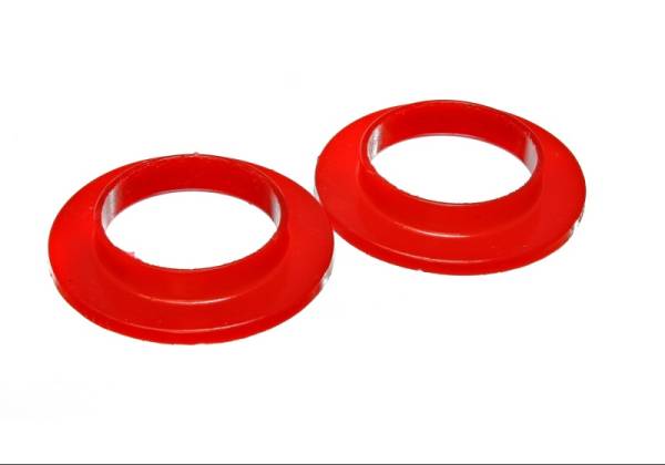 Energy Suspension - Energy Suspension 9.6103R Energy Suspension Universal 2 3/16in ID 3 1/2in OD 11/16in H Red Coil Spring Isolators (2 per set)
