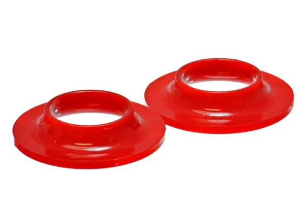 Energy Suspension - Energy Suspension 9.6106R Energy Suspension Universal 2 1/8in ID 4 1/8in OD 13/16in H Red Coil Spring Isolators (2 per set)