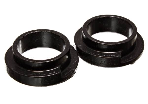 Energy Suspension - Energy Suspension 9.6119G Energy Suspension Universal 2 1/8in ID 2 1/2in OD 5/8in H Black Coil Spring Isolators (2 per set)