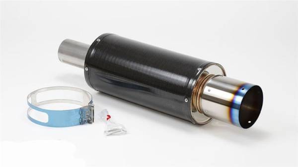 HKS - HKS 31012-BA001 HKS Universal Carbon-Ti Cat-back Exhaust - 170mm Shell/75mm Diameter