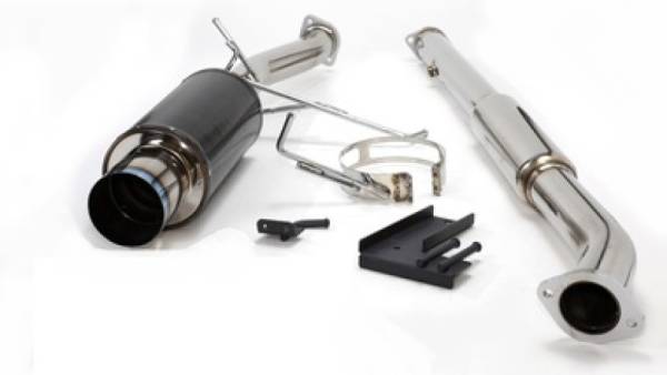 HKS - HKS 31012-BM001 HKS 03-06 Evo Carbon-Ti Cat-back Exhaust