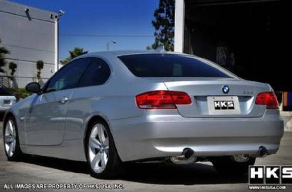 HKS - HKS 31013-BG001 HKS 07-08 BMW 335i Coupe Only Legamax Hi-Power Dual SOS304 Ti-Tip Catback Exhaust