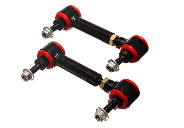 Energy Suspension - Energy Suspension 9.8169R Energy Suspension Universal Red 3-3/4in-4-3/4in inAin Range Pivot Style End Link Set