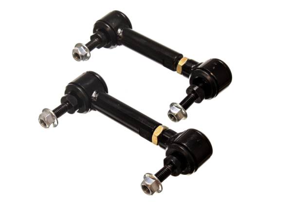 Energy Suspension - Energy Suspension 9.8170G Energy Suspension Universal Black 4-3/4in-5-3/4in inAin Range Pivot Style End Link Set