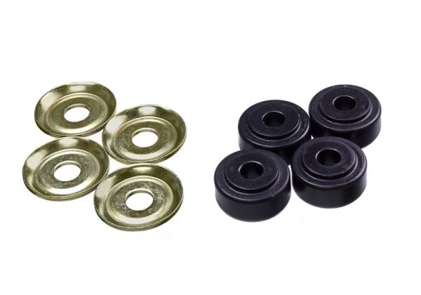 Energy Suspension - Energy Suspension 9.8177G Energy Suspension Black Shock Tower Bushing Set 7/8in Nipple 3/8in ID 1-1/4in OD