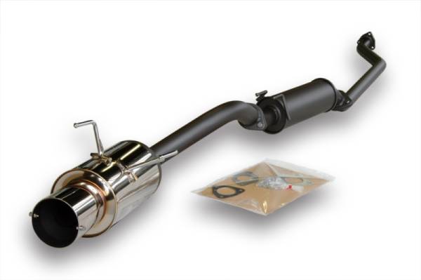 HKS - HKS 32003-BH002 HKS 02-03 Acura RSX Base (non S) Hi Power Exhaust w/ Silencer (SUS304 NO COATING)