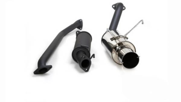 HKS - HKS 32003-BH003 HKS 02-03 Acura RSX S Hi Power Exhaust w/ Silencer (SUS304 NO COATING)