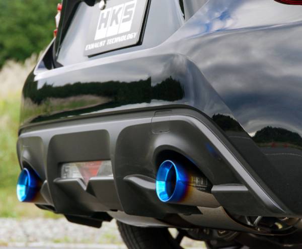 HKS - HKS 32018-AT041V HKS LEGAMAX Sports S-Tail Ti ZN6/ZC6- Burnt Tips