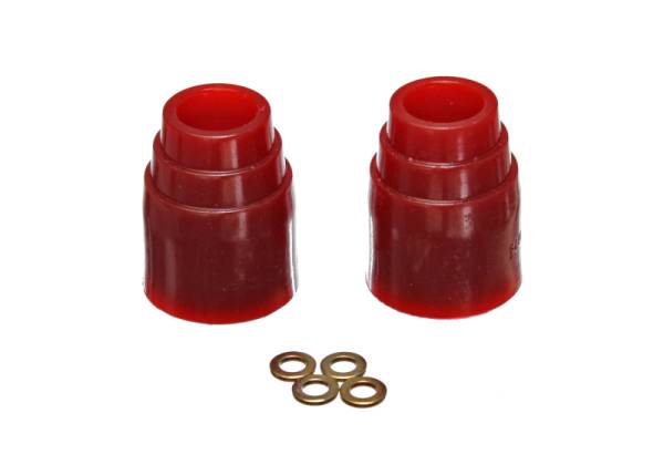 Energy Suspension - Energy Suspension 9.9143R Energy Suspension 3-1/8in Bump Stop Set - Red