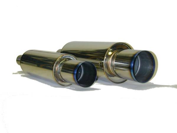 HKS - HKS 34005-FK001 HKS Universal Stainless Hi Power 170mm Titanium Muffler