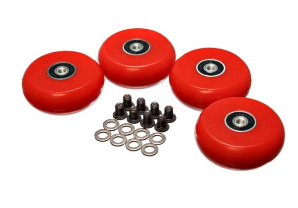 Energy Suspension - Energy Suspension 9.9171R Energy Suspension 2.375 inch Hyper-Glide PolyCreeper Wheels (Set of 4)