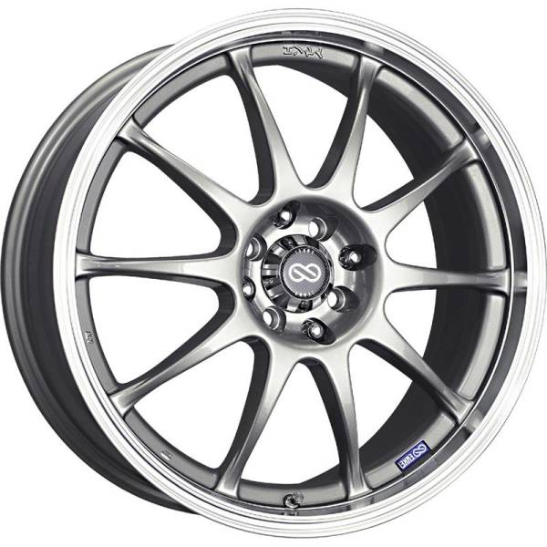 Enkei - Enkei 409-565-01SP Enkei J10 15x6.5 4x100/114.3 38mm Offset 72.62mm Bore Dia Silver w/ Machined Lip Wheel