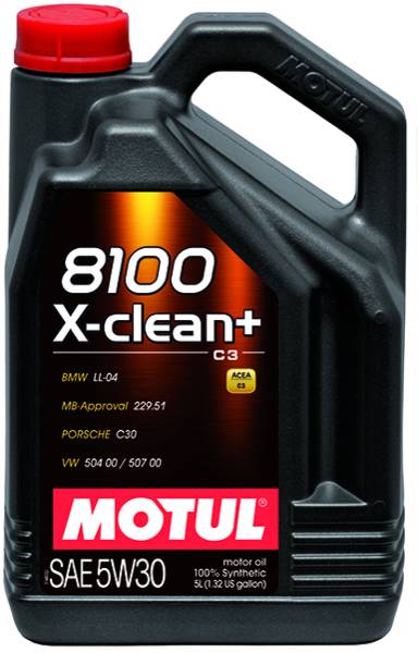 Motul - Motul 106377 Motul 5L Synthetic Engine Oil 8100 5W30 X-CLEAN Plus