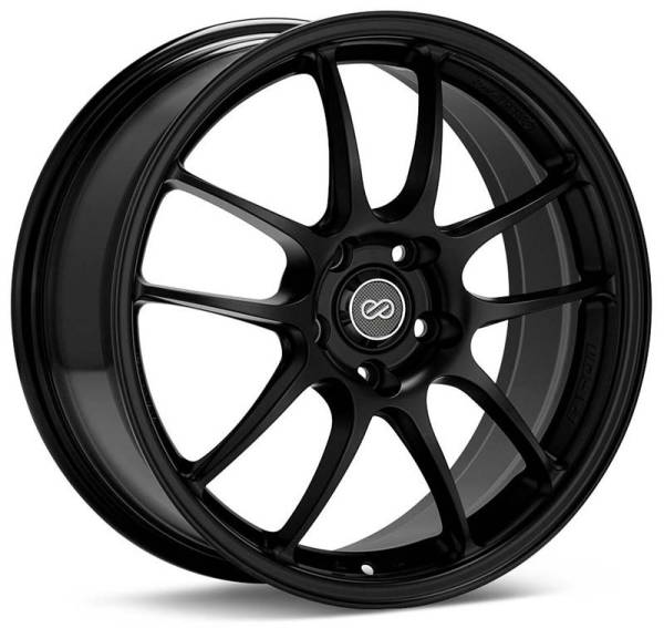 Enkei - Enkei 460-770-4938BK Enkei PF01 17x7 4x100 38mm Offset 75mm Bore Diameter Matte Black Wheel **SPECIAL ORDER**