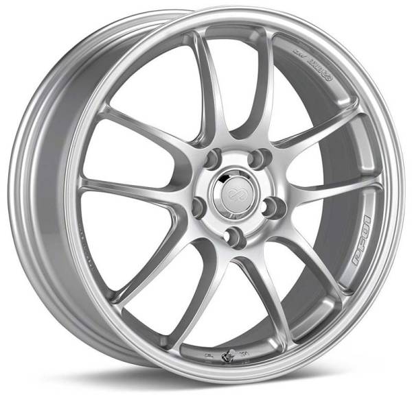 Enkei - Enkei 460-770-6548SP Enkei PF01 17x7 5x114.3 48mm offset 75mm Bore Dia Silver Wheel