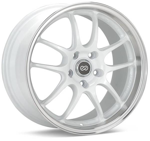 Enkei - Enkei 460-790-6535WM Enkei PF01 17x9 5x114.3 35mm Offset 75mm Hub Bore - White Machined