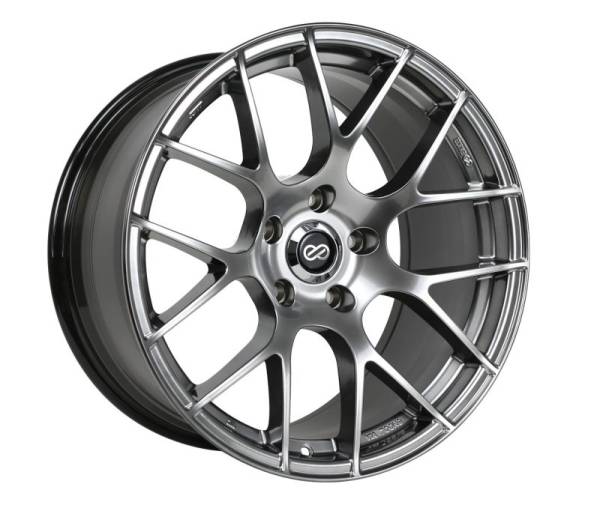 Enkei - Enkei 467-980-4445HS Enkei Raijin 19x8 45mm Offset 5x112 Bolt Pattern 72.6 Bore Dia Hyper Silver Wheel